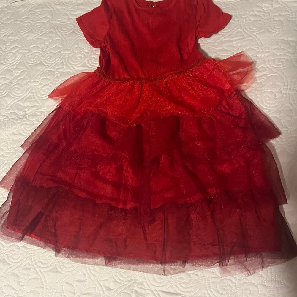 H&M girls red dress size 6x/7